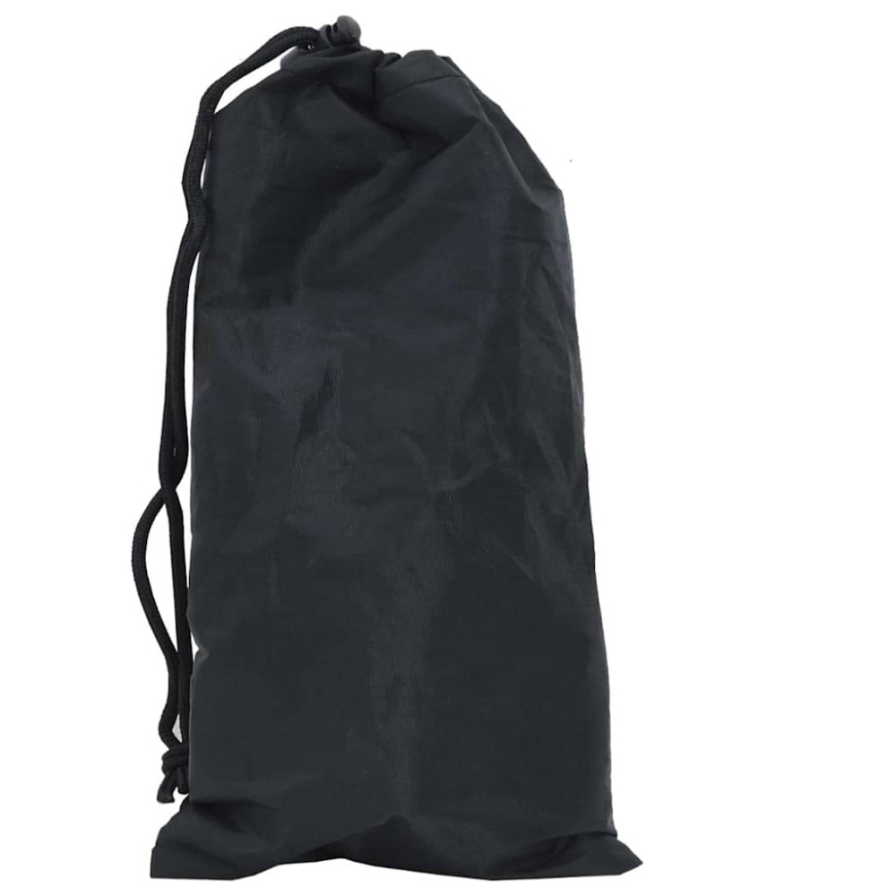 Produktbild för Bordskydd Enfärgad Svart 122 x 72 x 15 cm tyg
