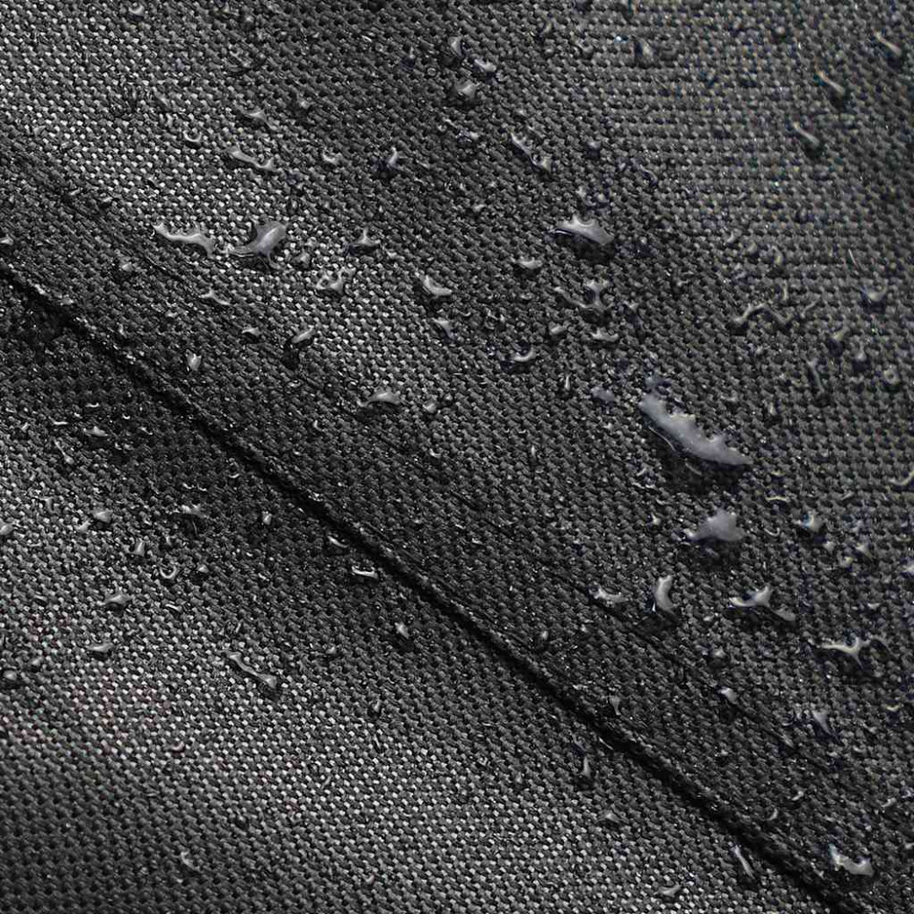 Produktbild för Bordskydd Enfärgad Svart 122 x 72 x 15 cm tyg