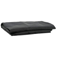 Produktbild för Bordskydd Enfärgad Svart 142 x 82 x 15 cm tyg