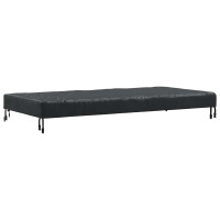 Produktbild för Bordskydd Enfärgad Svart 162 x 92 x 15 cm tyg