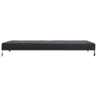 Produktbild för Bordskydd Enfärgad Svart 162 x 92 x 15 cm tyg