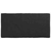 Produktbild för Bordskydd Enfärgad Svart 162 x 92 x 15 cm tyg