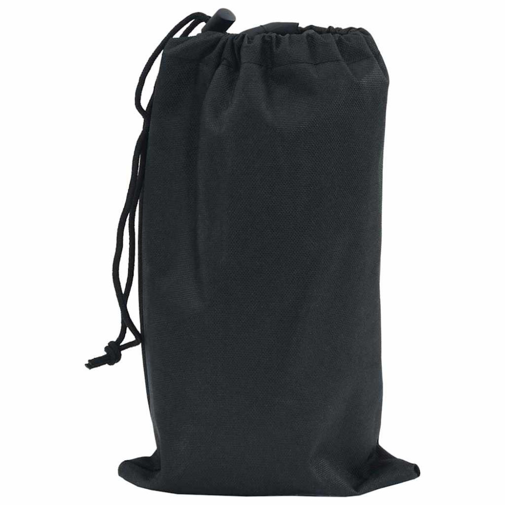 Produktbild för Bordskydd Enfärgad Svart 162 x 92 x 15 cm tyg