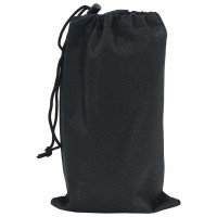 Produktbild för Bordskydd Enfärgad Svart 182 x 92 x 15 cm tyg