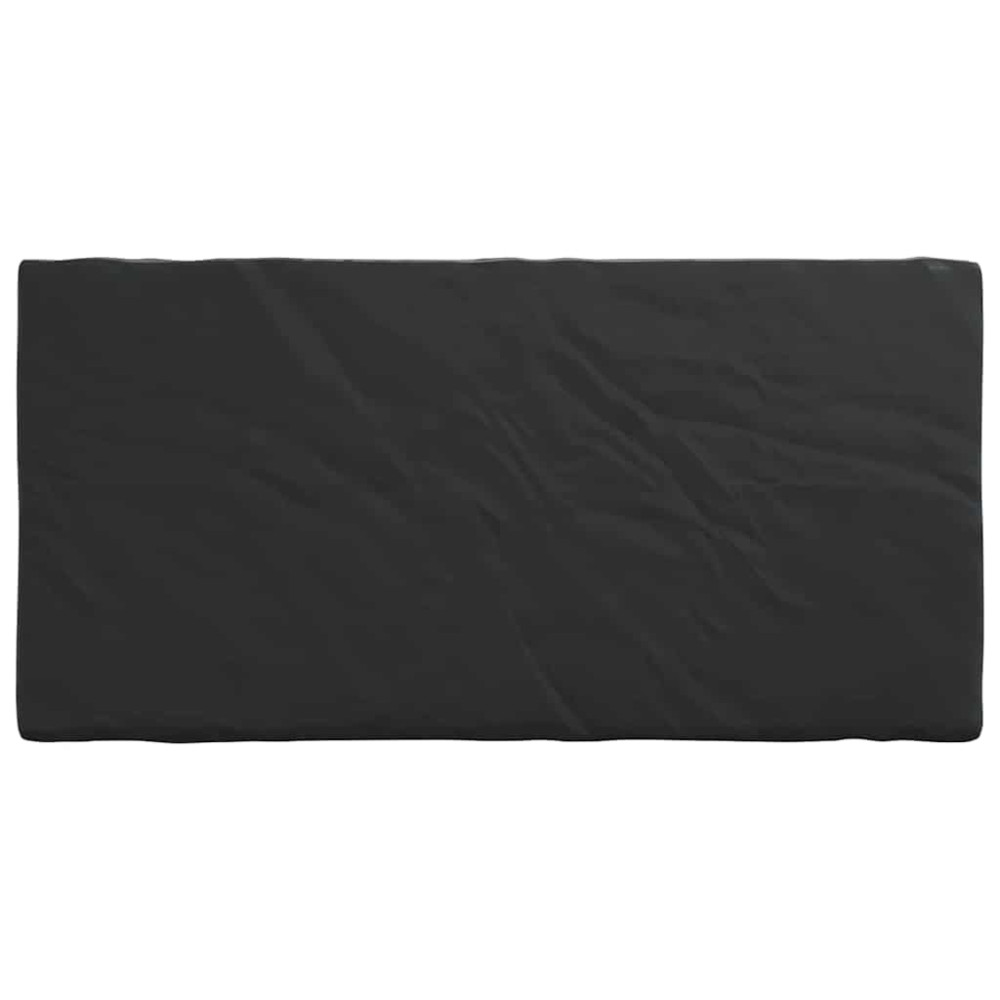 Produktbild för Bordskydd Enfärgad Svart 202 x 92 x 15 cm tyg