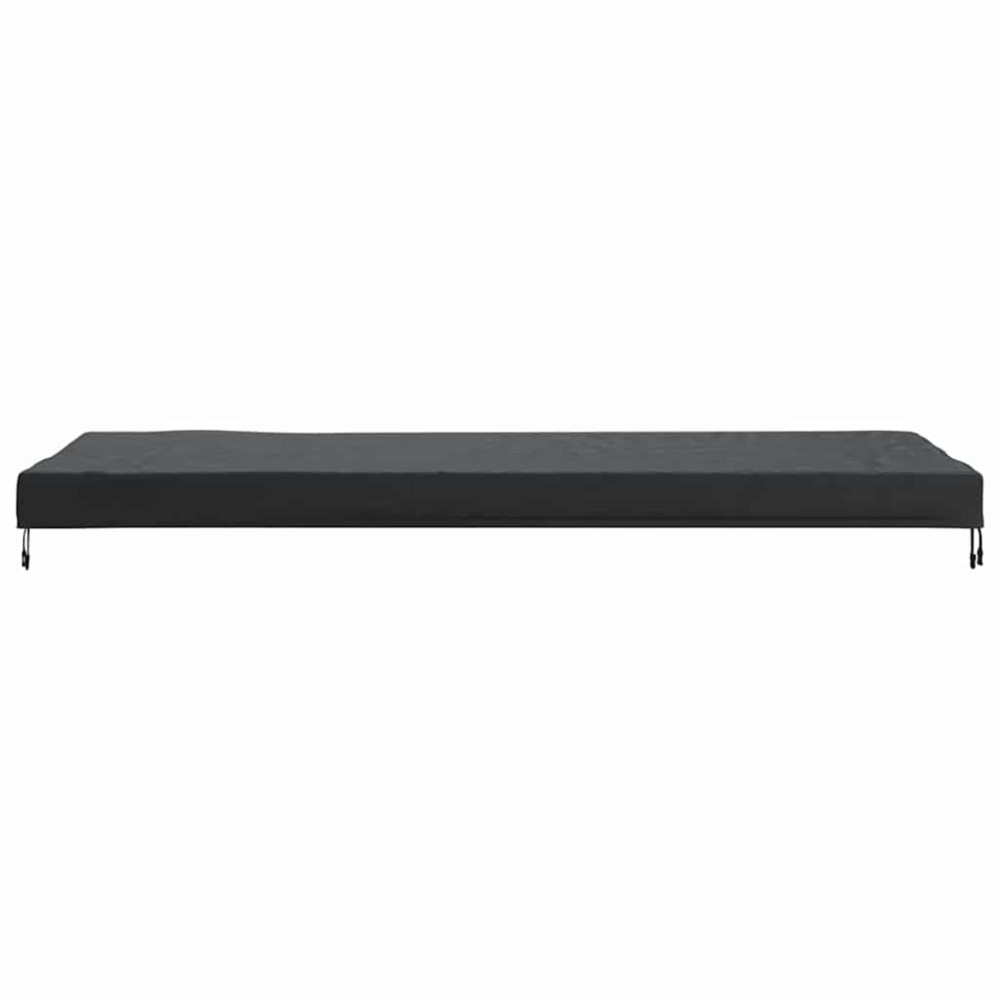 Produktbild för Bordskydd Enfärgad Svart 242 x 102 x 15 cm tyg
