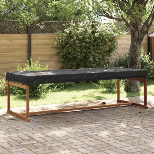 vidaXL Bordskydd Enfärgad Svart 242 x 102 x 15 cm tyg