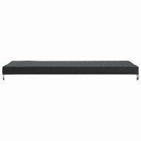 Produktbild för Bordskydd Enfärgad Svart 102 x 262 x 15 cm tyg