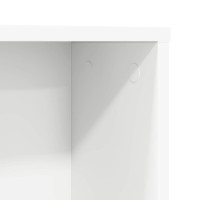 Produktbild för Skrivbord med hylla Vit 91 x 50 x 149 cm Konstruerat trä