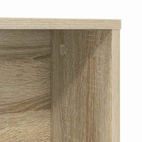 Produktbild för Skrivbord med hylla Sonoma-ek 91 x 50 x 149 cm Konstruerat trä