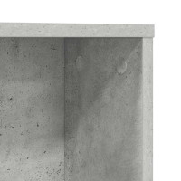 Produktbild för Skrivbord med hylla Betonggrå 91 x 50 x 149 cm Konstruerat trä