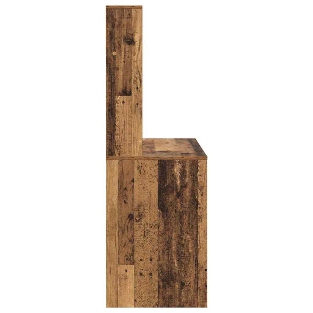 Produktbild för Skrivbord Gammalt trä 91 x 50 x 149 cm Konstruerat trä