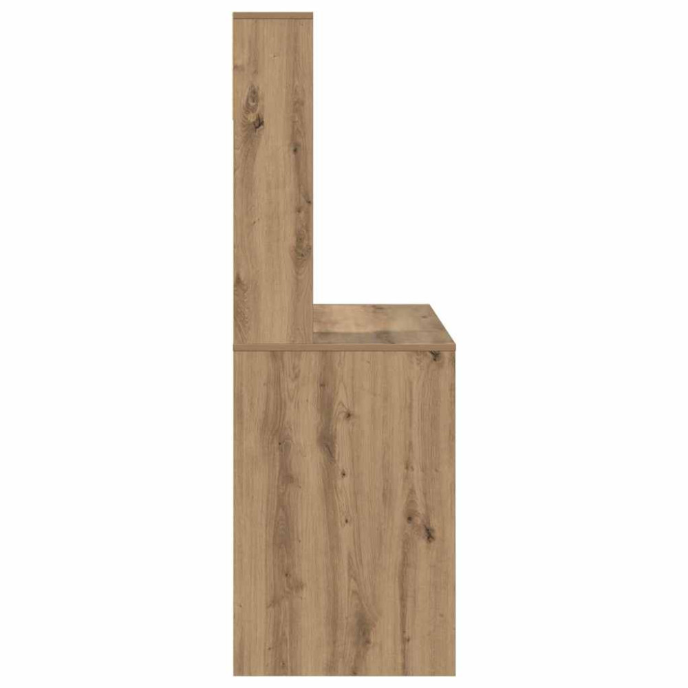 Produktbild för Skrivbord med hylla Artisan Ek 91 x 50 x 149 cm Konstruerat trä