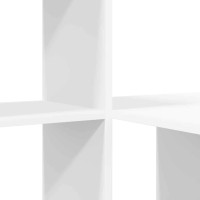 Produktbild för Skrivbord med hylla Vit 131,5 x 50 x 106,5 cm Konstruerat trä