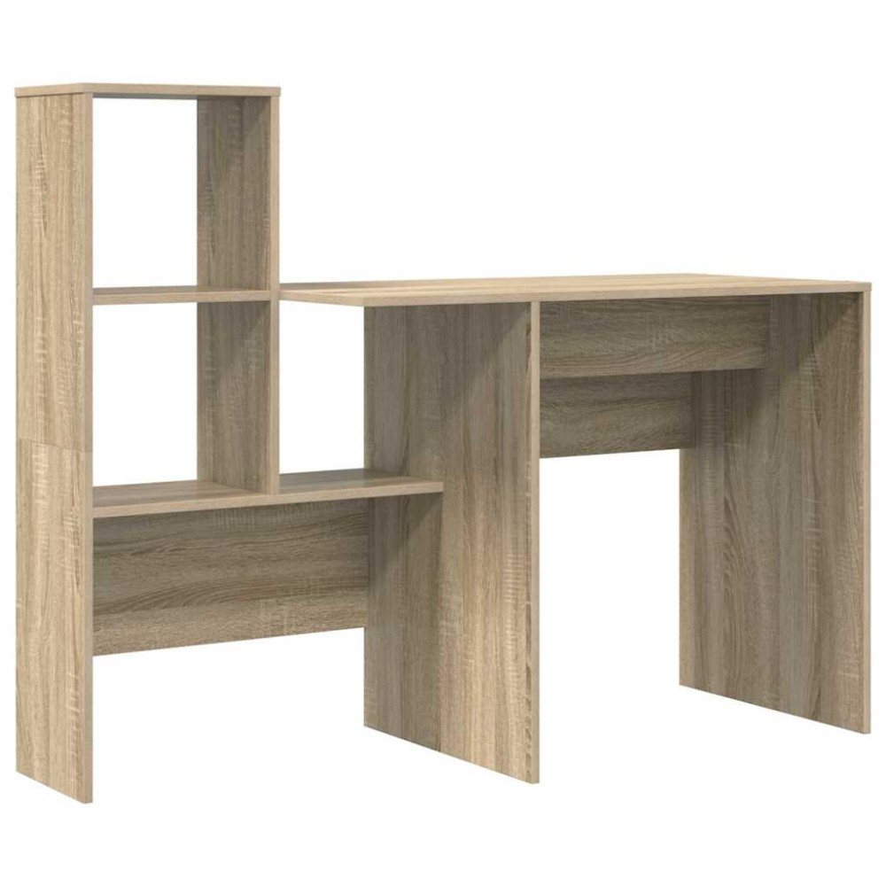 Produktbild för Skrivbord Sonoma-ek 131,5 x 50 x 106,5 cm Konstruerat trä