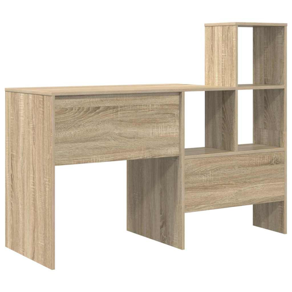 Produktbild för Skrivbord Sonoma-ek 131,5 x 50 x 106,5 cm Konstruerat trä