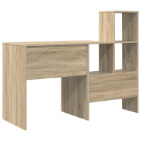 Produktbild för Skrivbord Sonoma-ek 131,5 x 50 x 106,5 cm Konstruerat trä
