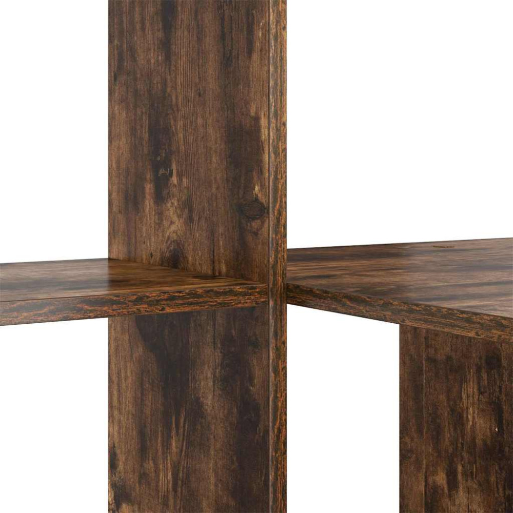 Produktbild för Skrivbord Rökt ek 131,5 x 50 x 106,5 cm Konstruerat trä