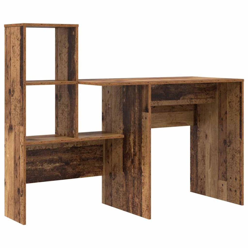 Produktbild för Skrivbord Gammalt trä 131,5 x 50 x 106,5 cm Konstruerat trä