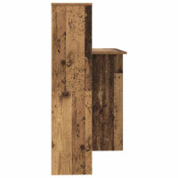 Produktbild för Skrivbord Gammalt trä 131,5 x 50 x 106,5 cm Konstruerat trä