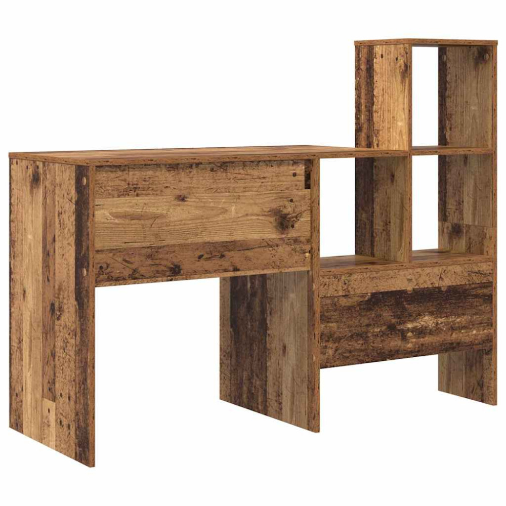 Produktbild för Skrivbord Gammalt trä 131,5 x 50 x 106,5 cm Konstruerat trä