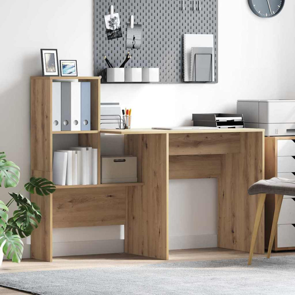 Produktbild för Skrivbord Artisan Ek 131,5 x 50 x 106,5 cm Konstruerat trä