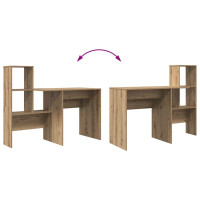 Produktbild för Skrivbord Artisan Ek 131,5 x 50 x 106,5 cm Konstruerat trä