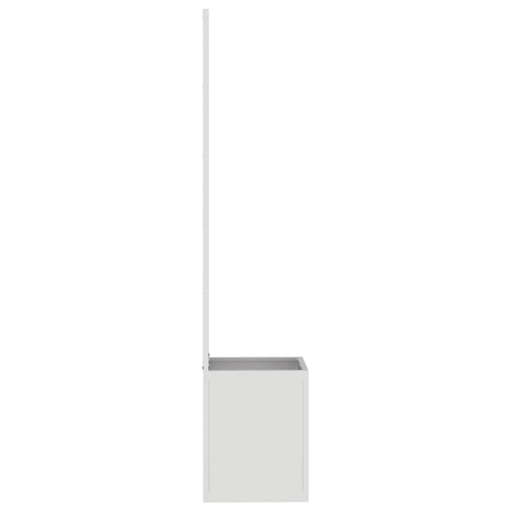 Produktbild för Trädgårds integritetsskärm Blommor Silver 32 x 32 x 150 cm
