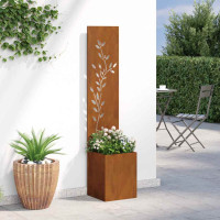 Produktbild för Trädgårds integritetsskärm Rostig 32 x 32 x 150 cm cortenstål