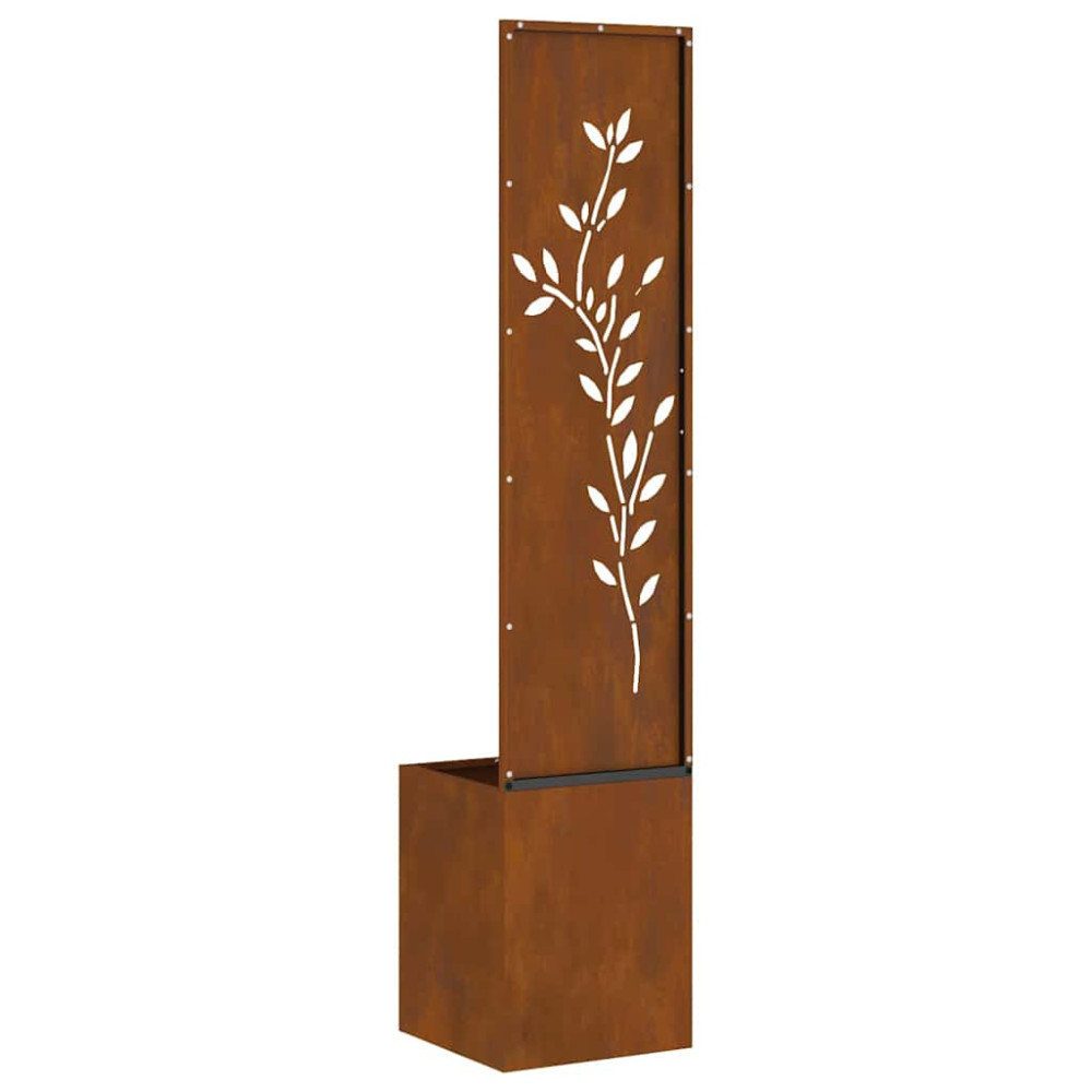 Produktbild för Trädgårds integritetsskärm Rostig 32 x 32 x 150 cm cortenstål