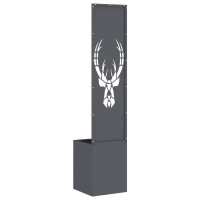 Produktbild för Trädgårds integritetsskärm Djurtryck Antracit 32 x 32 x 150 cm