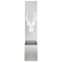 Produktbild för Trädgårds integritetsskärm Djurtryck Silver 32 x 32 x 150 cm