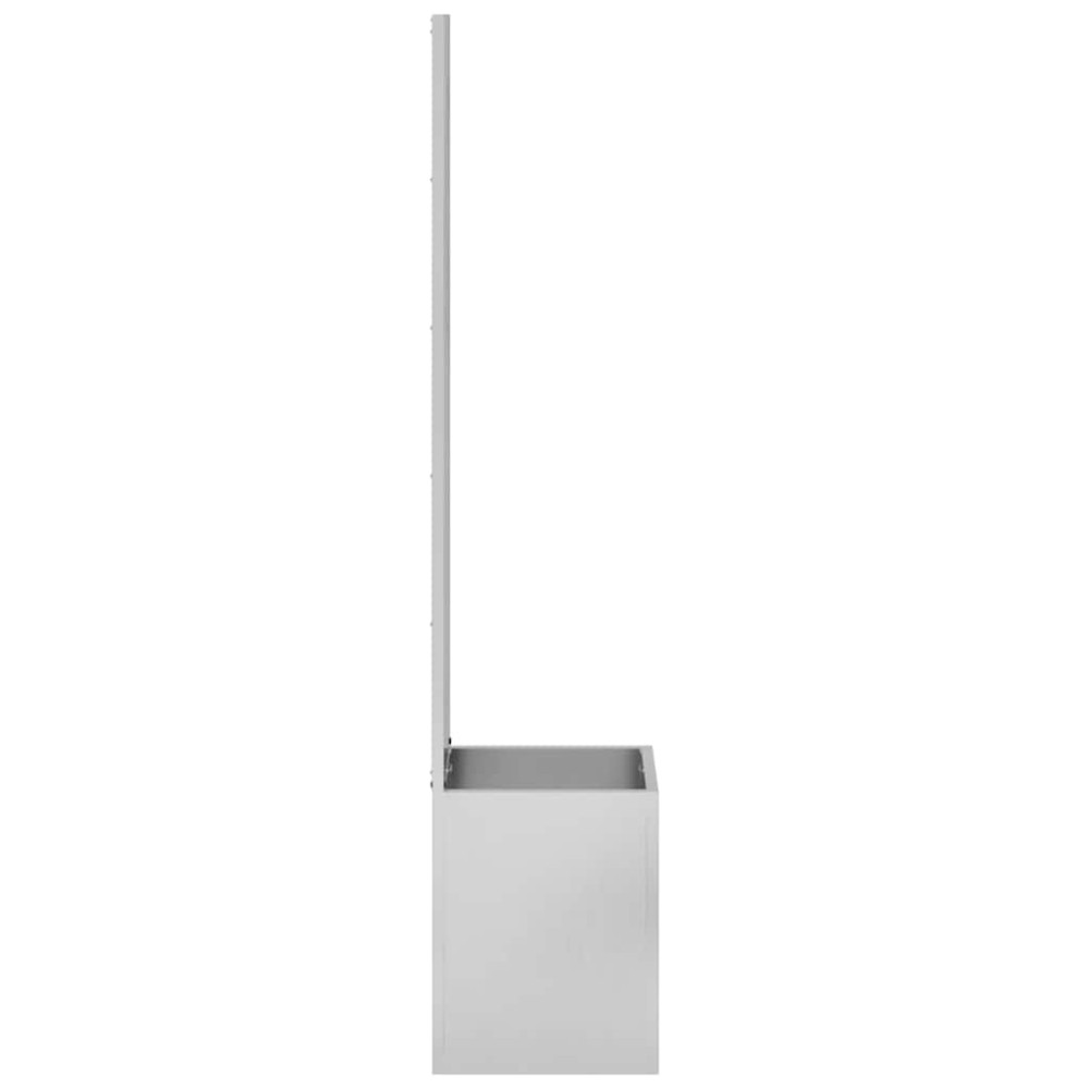 Produktbild för Trädgårds integritetsskärm Djurtryck Silver 32 x 32 x 150 cm