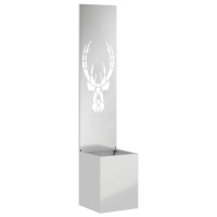Produktbild för Trädgårds integritetsskärm Djurtryck Silver 32 x 32 x 150 cm