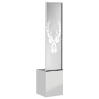 Produktbild för Trädgårds integritetsskärm Djurtryck Silver 32 x 32 x 150 cm