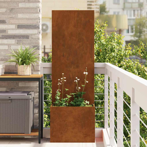 vidaXL Trädgårds integritetsskärm Rostig 50 x 32 x 150 cm cortenstål