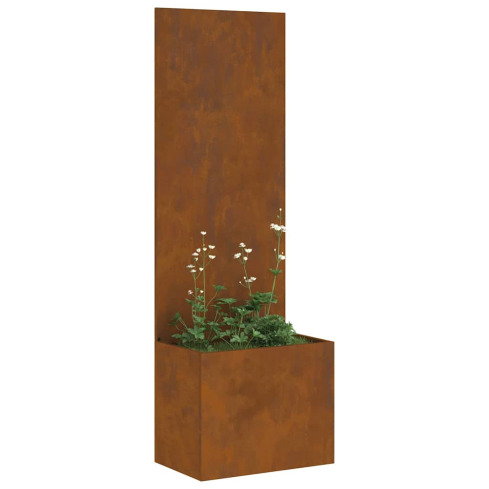 Produktbild för Trädgårds integritetsskärm Rostig 50 x 32 x 150 cm cortenstål