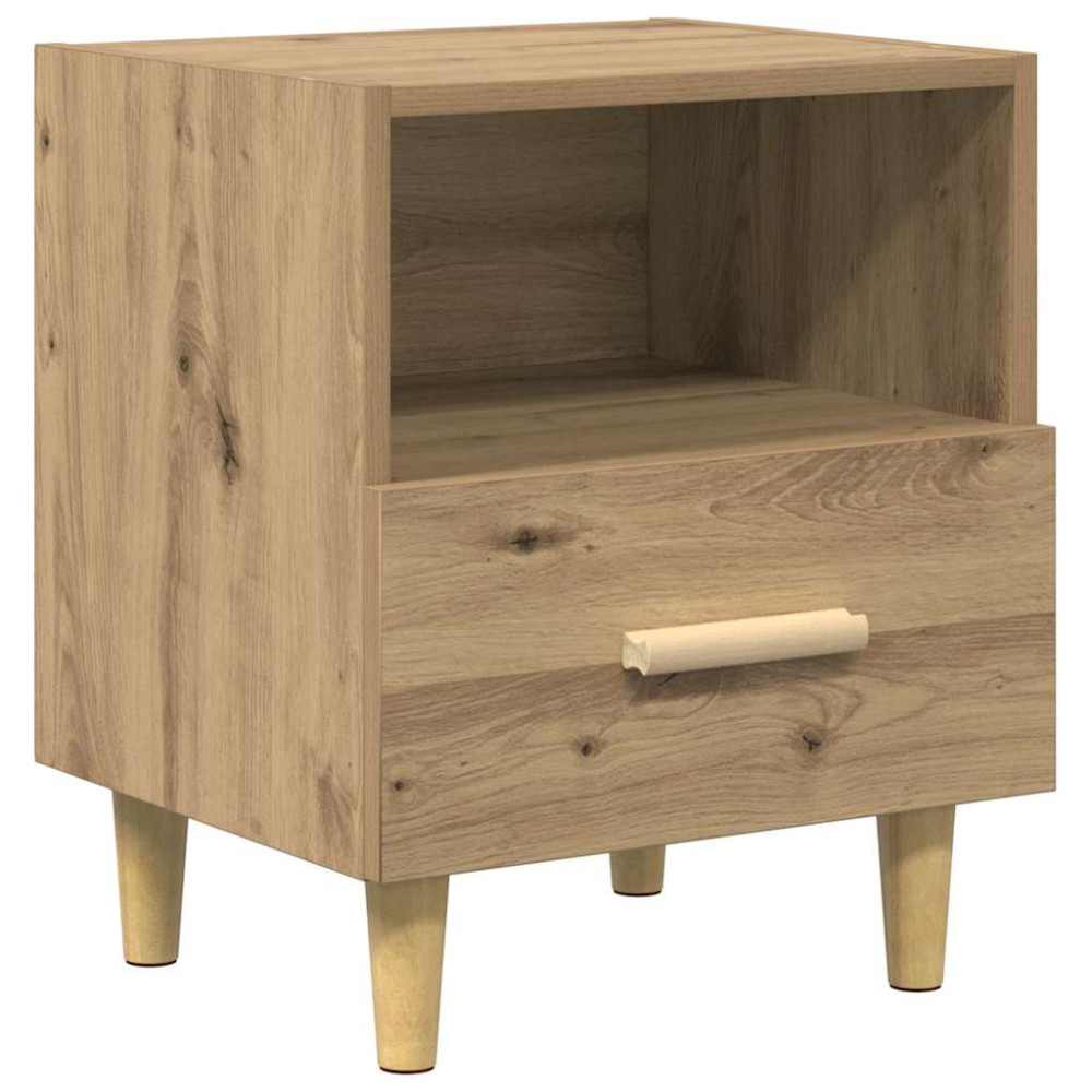 Produktbild för Nattduksbord 2 pcs Artisan Ek 40 x 35 x 47 cm Konstruerat trä