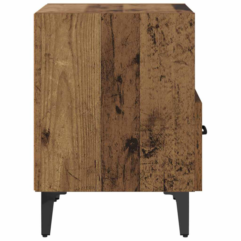 Produktbild för Nattduksbord Gammalt trä 40 x 35 x 47,5 cm Konstruerat trä