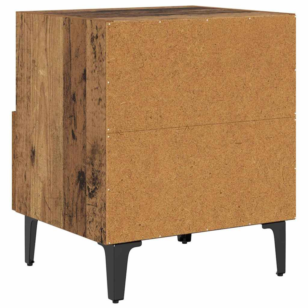 Produktbild för Nattduksbord Gammalt trä 40 x 35 x 47,5 cm Konstruerat trä