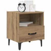 Produktbild för Nattduksbord 2 pcs Artisan Ek 40 x 35 x 47,5 cm Konstruerat trä