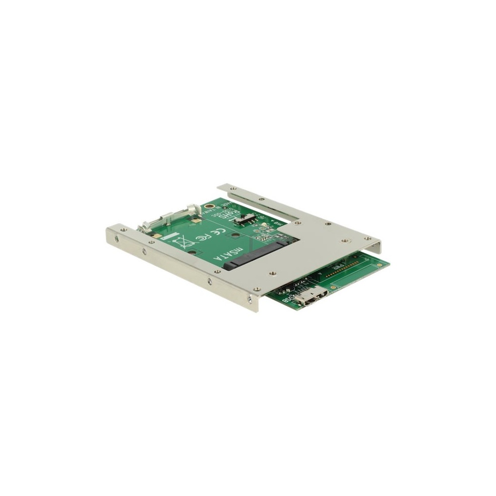 Produktbild för Delock Converter USB 3.0 > mSATA with 2.5″ Frame - kontrollerkort - mSATA - SATA 3Gb/s, USB 3.0