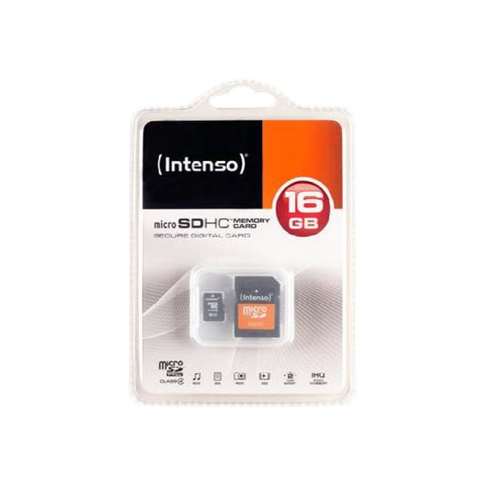 Produktbild för Intenso - flash-minneskort - 16 GB - microSDHC