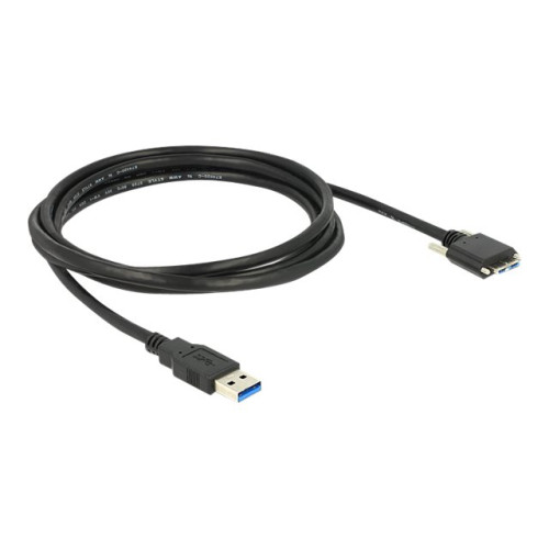 DeLOCK - USB-kabel - Micro-USB typ B till USB typ A - 2 m - Adaptrar & Hubbar