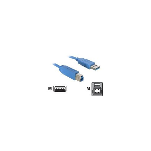 DeLOCK - USB-kabel - USB typ A till USB Type B - 3 m - Adaptrar & Hubbar