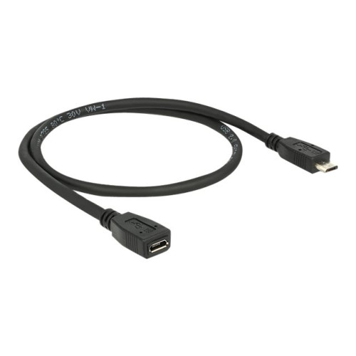 DeLOCK Delock - USB-förlängningskabel - mikro-USB typ B till mikro-USB typ B - 50 cm