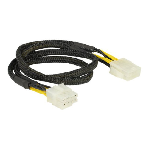 DeLOCK Delock - förlängningskabel för ström - 8-stifts EPS12V till 8-stifts EPS12V - 44 cm