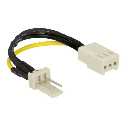 DeLOCK Delock - strömkabel till fläkt - 3 PIN intern effekt till 3 PIN intern effekt - 8 cm