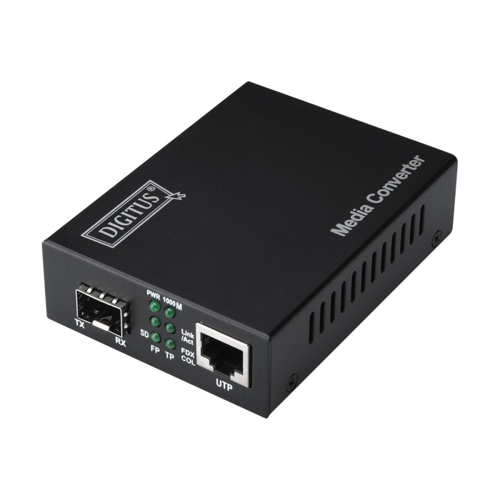 Produktbild för DIGITUS DN-82130 - fibermediekonverterare - 10Mb LAN, 100Mb LAN, 1GbE