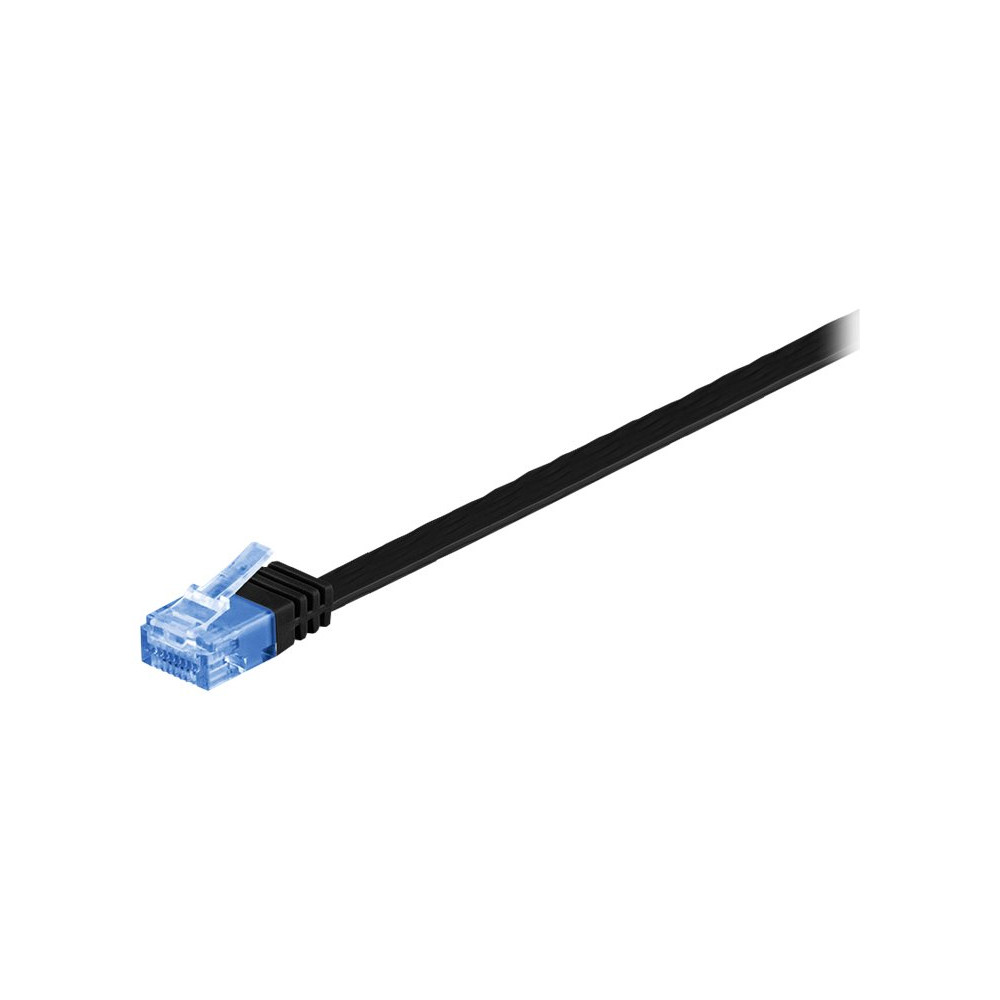 Produktbild för goobay patch-kabel - 15 m - svart
